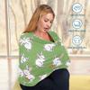 Baby Car Seat Canopy Covers Nursing Cover Stretchy Boys Girls Rabbit Green Carrier Cover Breastfeeding Cover Breathable view 3