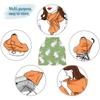 Baby Car Seat Canopy Covers Nursing Cover Stretchy Boys Girls Rabbit Green Carrier Cover Breastfeeding Cover Breathable view 4