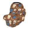 Baby Car Seat Canopy Covers Nursing Cover Stretchy Boys Girls Coffee Time 4 Carrier Cover Breastfeeding Cover Breathable view 1