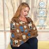 Baby Car Seat Canopy Covers Nursing Cover Stretchy Boys Girls Coffee Time 4 Carrier Cover Breastfeeding Cover Breathable view 3