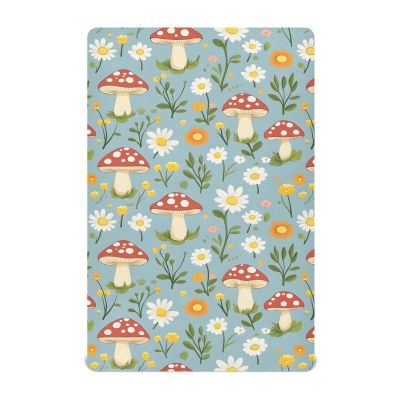 Baby Fitted Mini Crib Sheets Portable Playard Sheets Stretchy Mushroom White Daisy Soft Modal