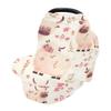 Baby Car Seat Canopy Covers Nursing Cover Stretchy Boys Girls Yak Bison Cute Carrier Cover Breastfeeding Cover Breathable view 1