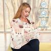 Baby Car Seat Canopy Covers Nursing Cover Stretchy Boys Girls Yak Bison Cute Carrier Cover Breastfeeding Cover Breathable view 3