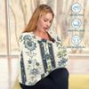Baby Car Seat Canopy Covers Nursing Cover Stretchy Boys Girls Indian Flower Stripe Carrier Cover Breastfeeding Cover Breathable view 3