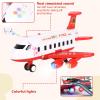 Tyyseis Airplane Race Track Kids Toys with Lights and Sound,Foldable 4 Layer Track Toy Set,Aairplane with Game Mat, Airplane Racing Cars,Christmas Birthday Gifts for Age 3 4 5 6+Years Old Boys Girls view 2
