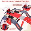 Tyyseis Airplane Race Track Kids Toys with Lights and Sound,Foldable 4 Layer Track Toy Set,Aairplane with Game Mat, Airplane Racing Cars,Christmas Birthday Gifts for Age 3 4 5 6+Years Old Boys Girls view 3