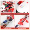 Tyyseis Airplane Race Track Kids Toys with Lights and Sound,Foldable 4 Layer Track Toy Set,Aairplane with Game Mat, Airplane Racing Cars,Christmas Birthday Gifts for Age 3 4 5 6+Years Old Boys Girls view 4