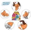 Baby Car Seat Canopy Covers Nursing Cover Stretchy Boys Girls Colored Floral Vivid Carrier Cover Breastfeeding Cover Breathable view 4
