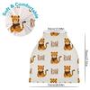 Baby Car Seat Canopy Covers Nursing Cover Stretchy Boys Girls Tiger Cartoon Carrier Cover Breastfeeding Cover Breathable view 2