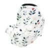 Baby Car Seat Canopy Covers Nursing Cover Stretchy Boys Girls Leaf Carrier Cover Breastfeeding Cover Breathable view 1