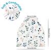 Baby Car Seat Canopy Covers Nursing Cover Stretchy Boys Girls Leaf Carrier Cover Breastfeeding Cover Breathable view 2