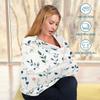 Baby Car Seat Canopy Covers Nursing Cover Stretchy Boys Girls Leaf Carrier Cover Breastfeeding Cover Breathable view 3
