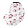 Baby Car Seat Canopy Covers Nursing Cover Stretchy Boys Girls Dog Red Hat Carrier Cover Breastfeeding Cover Breathable view 1