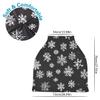 Baby Car Seat Canopy Covers Nursing Cover Stretchy Boys Girls White Snow Black Carrier Cover Breastfeeding Cover Breathable view 2
