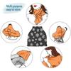 Baby Car Seat Canopy Covers Nursing Cover Stretchy Boys Girls White Snow Black Carrier Cover Breastfeeding Cover Breathable view 4