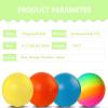 YNHFIFI 4 Pack Playground Ball, 8.5 Inch Rainbow Kickball for Kids Adults Indoor & Outdoor Dodgeball Handball Four Square Ball Schoolyard Game with Hand Pump view 2