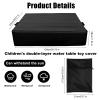 Lyreh Tier Water Table Toys Cover, Waterways Playset Cover Outdoor Activity Table Protection Accessories fit for 2-Layer Kids 48.82x34.65 Inch (Black) view 2