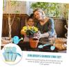 Hemoton Boys and Girls Gardening Tools Set Hand Planting Rake Shovel Watering Can Storage Bag Safe Fun for Boys and Girls view 4