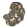 Baby Car Seat Canopy Covers Nursing Cover Stretchy Boys Girls Dog Leaf Carrier Cover Breastfeeding Cover Breathable view 1