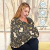 Baby Car Seat Canopy Covers Nursing Cover Stretchy Boys Girls Dog Leaf Carrier Cover Breastfeeding Cover Breathable view 3