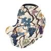 Baby Car Seat Canopy Covers Nursing Cover Stretchy Boys Girls Grape Leaves Carrier Cover Breastfeeding Cover Breathable view 1