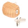 MAGICLULU Kids Rattan Crossbody Bag Mini Woven Storage Basket Handmade Rattan Bag for Children Lightweight and Functional Toy Basket for Biking view 1