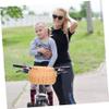 MAGICLULU Kids Rattan Crossbody Bag Mini Woven Storage Basket Handmade Rattan Bag for Children Lightweight and Functional Toy Basket for Biking view 3