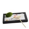 VANZACK Zen Garden Table Decoration with Simulation Moss Elegant Miniature Landscape Sand Table Decor for Meditation and Relaxation Present for Home and Office view 1