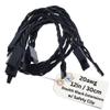 BackBay R/C 30CM / 12in 20awg Twisted Servo Extension Cable w/Safety Clip - All Black/Stealth Series - 100 Strands for RC Planes, Drones, Trucks, E-Bikes - 11 Lengths / 5 Wires Per Pack view 1