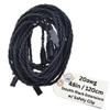 BackBay R/C 120CM / 48in 20awg Twisted Servo Extension Cable w/Safety Clip - All Black/Stealth Series - 100 Strands for RC Planes, Drones, Trucks, E-Bikes - 11 Lengths / 5 Wires Per Pack view 1