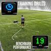 RXTR Reaction Training Light - Smart Soccer Training Device with Real-Time Scoring, Built-in Drills, Compatible with QUICKPLAY Rebounder Boards, No App Required view 3