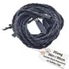 BackBay R/C 90CM / 36in 20awg Twisted Servo Extension Cable w/Safety Clip - All Black/Stealth Series - 100 Strands for RC Planes, Drones, Trucks, E-Bikes - 11 Lengths / 5 Wires Per Pack view 1