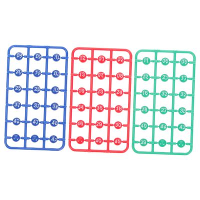 Vaguelly Multi-Color Bingo Balls for Lottery Games 49pcs Small Raffle Game Balls for Parties Manual Drawing and Fun Activities