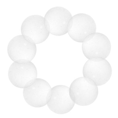 Yardwe 30pcs Transparent Glass Marbles Decorative Round Beads for Home Decor and Crafts Smooth Finish