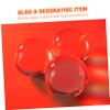Yardwe 30pcs Transparent Glass Marbles Decorative Round Beads for Home Decor and Crafts Smooth Finish view 3