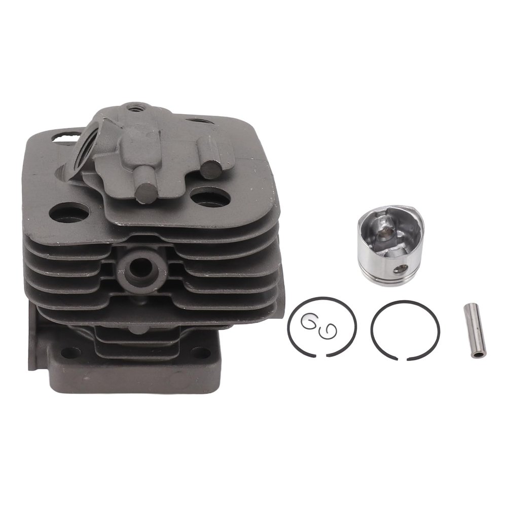 34mm Cylinder Piston Kit High Performance Proof Aluminum Alloy Piston Assembly Set for SRM 260 SRM 261 Mower Spare Parts 1 Cylinder 6 Pistons