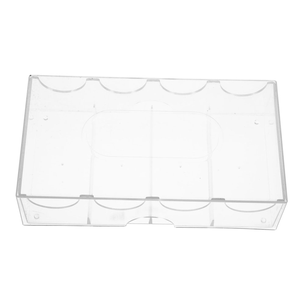 UPKOCH Professional Poker Chip Case Storage Box Portable Chip Holder Tray Accessory