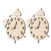 TEHAUX 2sets DIY Wooden Clock Educational Toys for Boys and Girls Math Learning Classroom Supplies Homeschooling Boy Girl Math Manipulatives view 1