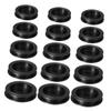 Abaodam 50pcs Rubber Piggy Bank Stoppers Storage Plugs for Saving Boxes Black Replacement Hole Covers for Money Jar Management Easy to Use view 1