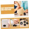 Abaodam 50pcs Rubber Piggy Bank Stoppers Storage Plugs for Saving Boxes Black Replacement Hole Covers for Money Jar Management Easy to Use view 3