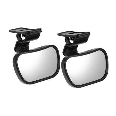 Abaodam 2pcs Car Mirror Wide Angle Rearview for Boy Girl Safety Monitoring Adjustable Rotation Easy Installation Shockproof Design for Rear-facing Observation