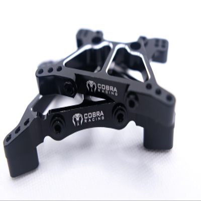 Cobra Racing CR Black Aluminum Shock Towers for 4x4 Slash, Stampede, Hoss