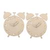LALAFINA 2sets Educational Wooden Toy Clock Montessori Learning Clock Kit Boys and Girls Math for Early Learning Toy for Toddlers of Wooden Alarm Accessories view 1