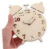 LALAFINA 2sets Educational Wooden Toy Clock Montessori Learning Clock Kit Boys and Girls Math for Early Learning Toy for Toddlers of Wooden Alarm Accessories view 4