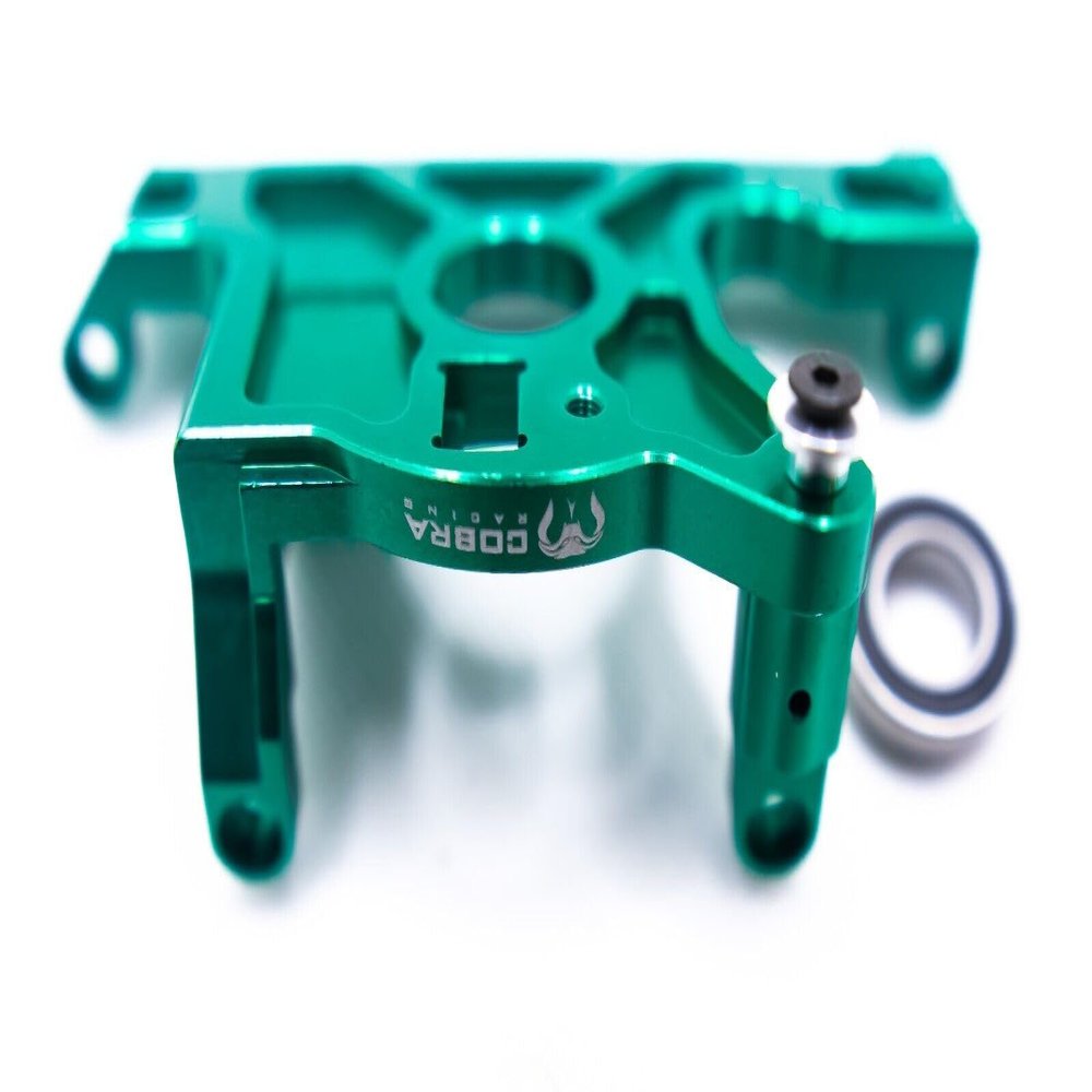 Cobra Racing CR Aluminum Green Motor Mount for 4x4 LCG Slash Rustler Stampede Hoss