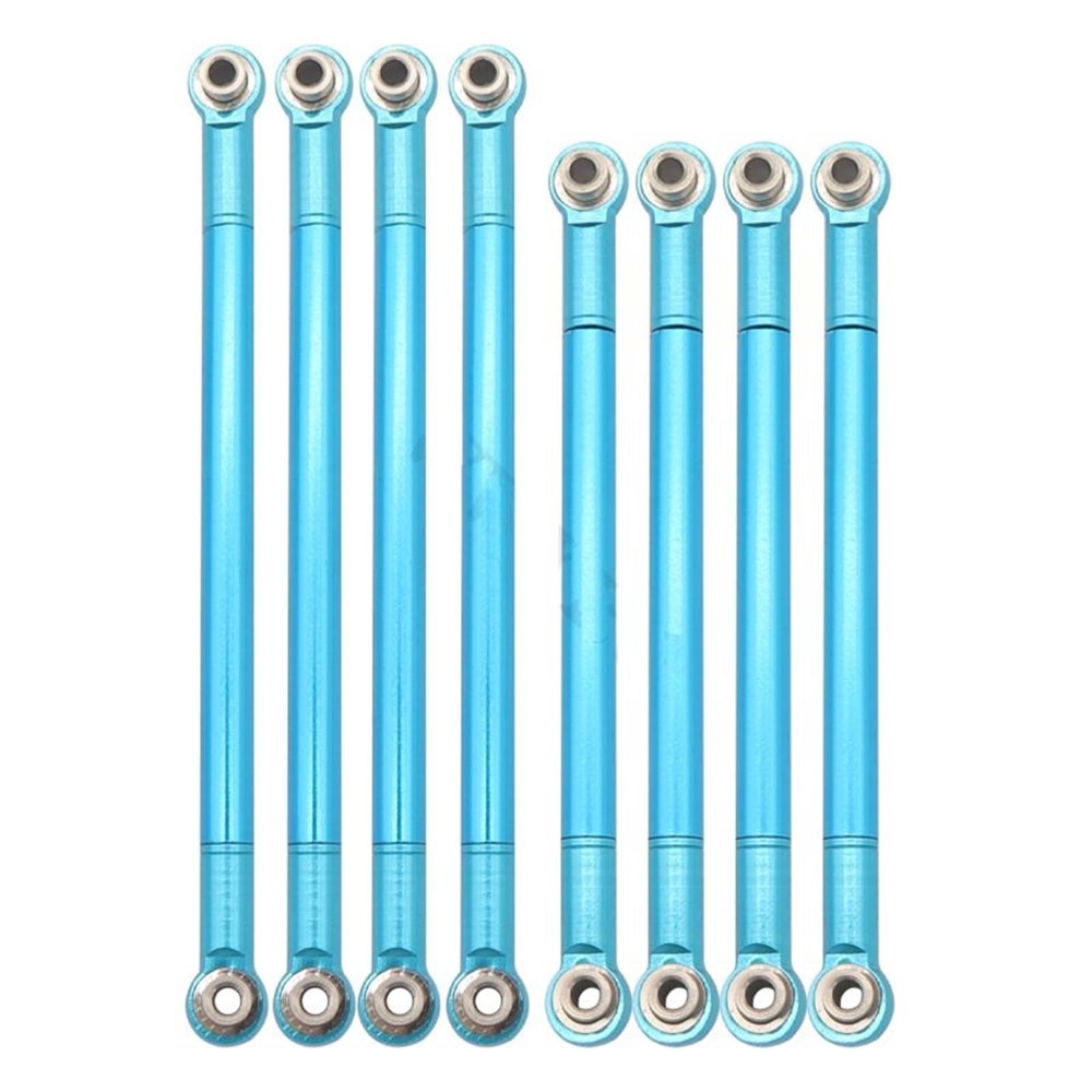 RC Car Parts for MN128 MN86S MN86K MN86 MN86KS for MN G500 1/12 Metal Pull Rod Link Rod Linkage Modification Decoration Upgrade Parts RC Car Accessories(Blue)