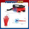 3 Sets Spider Web Shooters Valentines Day for Kids Easter Basket Stuffers Wrist Launcher Toys with Hero Gloves Auto Resetting Boards Spider Cape and Mask Cosplay Costume for Kids Birthday Party view 3