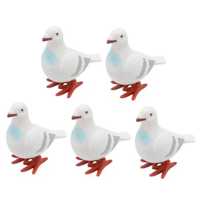 LRXIYODE 5pcs Wind-up Pigeon Toys Clockwork Bird Playthings Simulation Toys for Boys and Girls
