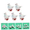 LRXIYODE 5pcs Wind-up Pigeon Toys Clockwork Bird Playthings Simulation Toys for Boys and Girls view 3