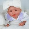 18.5in Full Silicone Reborn Baby Dolls Hand Painted Lifelike Weighted Doll Realistic Soft Newborn Girl Babies Silicone Full Body Not Vinyl for Ages 3+ view 2